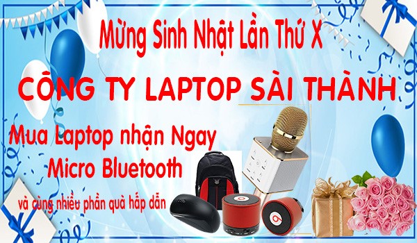 Mừng Laptop Sài Thành tròn 10 tuổi.